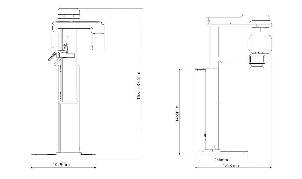 Dimensiones del Smart3D-X sin CEF